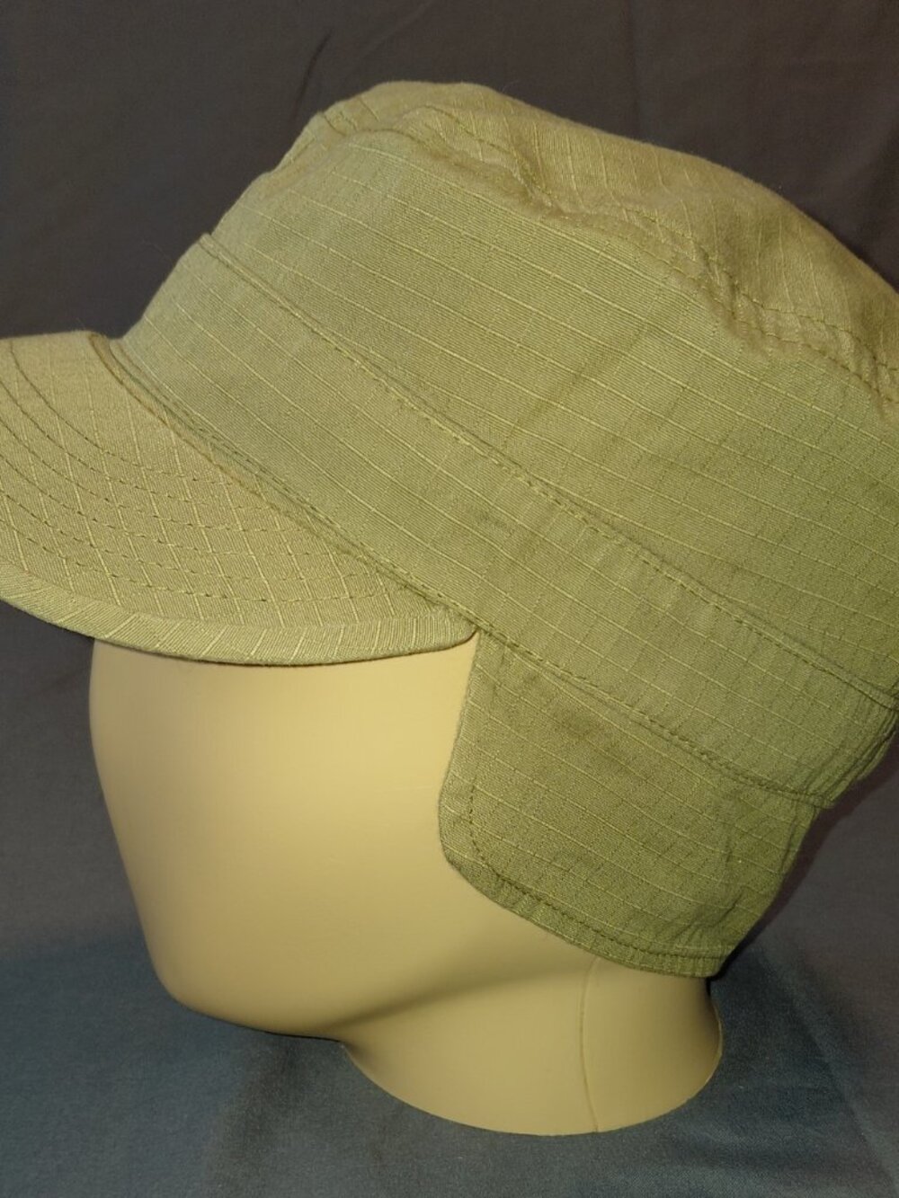 Helly Hansen Vintage Olive Green Military Cadet Patrol Cap Hat - One Size - Picture 3 of 9